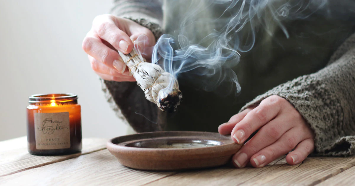 smudging a house